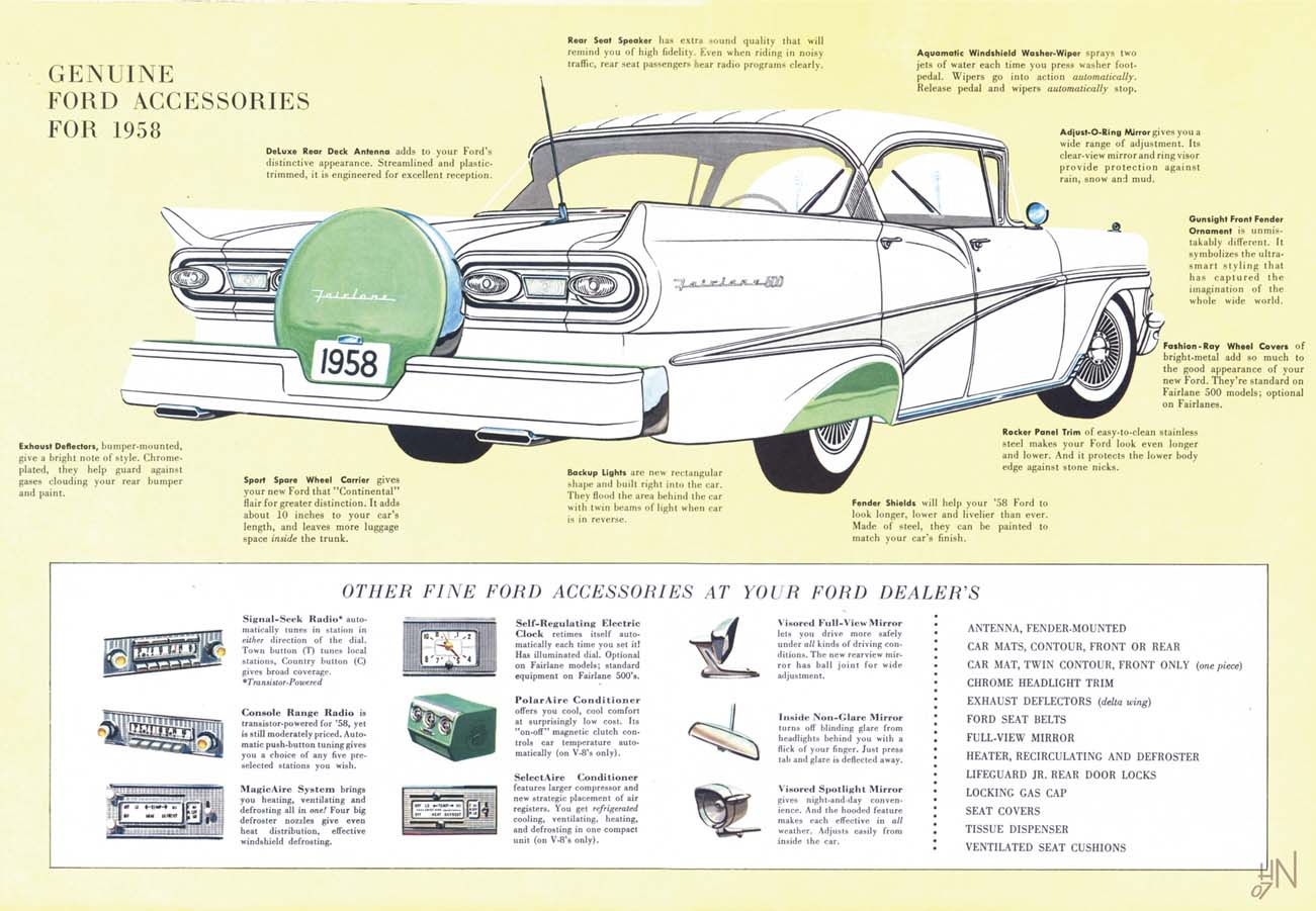 1958 Ford Fairlane Brochure Page 7